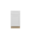 PEMBROKE Assembled 18 in. W x 34.5 in. H x 24 in. D Plywood Base Cabinet w/(2) Roll-out Trays in Painted White | Kunal Kitchens