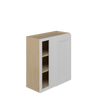 PEMBROKE Assembled 27 in. W x 30 in. H x 12 in. D Plywood Blind Wall Corner Cabinet in Painted White | Kunal Kitchens