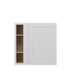PEMBROKE Assembled 36 in. W x 36 in. H x 12 in. D Plywood Blind Wall Corner Cabinet in Painted White | Kunal Kitchens