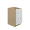 PEMBROKE Assembled 18 in. W x 34.5 in. H x 24 in. D Plywood Drawer Base Cabinet in Painted White | Kunal Kitchens