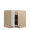 PEMBROKE Assembled 33 in. W x 34.5 in. H x 24 in. D Plywood Lazy Susan Base Corner Cabinet Right in Painted White | Kunal Kitchens