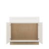 PEMBROKE Assembled 36 in. W x 34.5 in. H x 24 in. D Plywood Sink Base Cabinet in Painted White | Kunal Kitchens