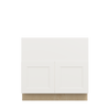 PEMBROKE Assembled 36 in. W x 34.5 in. H x 24 in. D Plywood Farm Sink Base Cabinet in Painted White | Kunal Kitchens