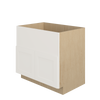 PEMBROKE Assembled 36 in. W x 34.5 in. H x 24 in. D Plywood Farm Sink Base Cabinet in Painted White | Kunal Kitchens