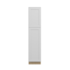 PEMBROKE Assembled 18 in. W x 84 in. H x 24 in. D Plywood Tall Cabinet w/(4) Roll-out Trays in Painted White | Kunal Kitchens