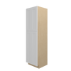 PEMBROKE Assembled 24 in. W x 90 in. H x 24 in. D Plywood Tall Cabinet w/(1) Roll-out Tray in Painted White | Kunal Kitchens