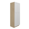 PEMBROKE Assembled 30 in. W x 90 in. H x 24 in. D Plywood Tall Cabinet w/(4) Roll-out Trays in Painted White | Kunal Kitchens