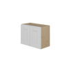 PEMBROKE Assembled 24 in. W x 18 in. H x 12 in. D Plywood Wall Cabinet in Painted White | Kunal Kitchens