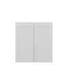 PEMBROKE Assembled 33 in. W x 36 in. H x 12 in. D Plywood Wall Cabinet in Painted White | Kunal Kitchens