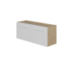 PEMBROKE Assembled 36 in. W x 15 in. H x 12 in. D Plywood Wall Cabinet in Painted White | Kunal Kitchens