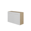 PEMBROKE Assembled 36 in. W x 24 in. H x 12 in. D Plywood Wall Cabinet in Painted White | Kunal Kitchens