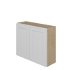 PEMBROKE Assembled 36 in. W x 30 in. H x 12 in. D Plywood Wall Cabinet in Painted White | Kunal Kitchens