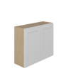 PEMBROKE Assembled 36 in. W x 30 in. H x 12 in. D Plywood Wall Cabinet in Painted White | Kunal Kitchens