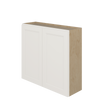 PEMBROKE Assembled 39 in. W x 36 in. H x 12 in. D Plywood Wall Cabinet in Painted White | Kunal Kitchens