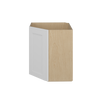 PEMBROKE Assembled 27 in. W x 30 in. H x 15 in. D Plywood Diagonal Corner Wall Cabinet in Painted White | Kunal Kitchens