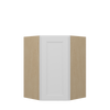 PEMBROKE Assembled 27 in. W x 36 in. H x 15 in. D Plywood Diagonal Corner Wall Cabinet in Painted White | Kunal Kitchens