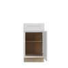 PEMBROKE Ready to Assemble 18 in. W x 34.5 in. H x 24 in. D Plywood Base Cabinet w/(2) Roll-out Trays in Painted White