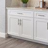 PEMBROKE Ready to Assemble 24 in. W x 34.5 in. H x 24 in. D Plywood Base Cabinet w/(2) Roll-out Trays in Painted White | Kunal Kitchens
