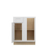 PEMBROKE Ready to Assemble 27 in. W x 34.5 in. H x 24 in. D Plywood Blind Base Corner Cabinet Right in Painted White