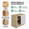PEMBROKE Ready to Assemble 39 in. W x 34.5 in. H x 24 in. D Plywood Blind Base Corner Cabinet Right in Painted White | Kunal Kitchens