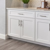 PEMBROKE Ready to Assemble 33 in. W x 34.5 in. H x 24 in. D Plywood Lazy Susan Base Corner Cabinet Right in Painted White | Kunal Kitchens