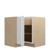 PEMBROKE Ready to Assemble 36 in. W x 34.5 in. H x 24 in. D Plywood Lazy Susan Base Corner Cabinet Left in Painted White