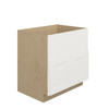 PEMBROKE Ready to Assemble 33 in. W x 34.5 in. H x 24 in. D Plywood Farm Sink Base Cabinet in Painted White