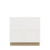 PEMBROKE Ready to Assemble 36 in. W x 34.5 in. H x 24 in. D Plywood Farm Sink Base Cabinet in Painted White