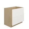 PEMBROKE Ready to Assemble 36 in. W x 34.5 in. H x 24 in. D Plywood Farm Sink Base Cabinet in Painted White