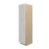 PEMBROKE Ready to Assemble 18 in. W x 84 in. H x 24 in. D Plywood Tall Cabinet w/(2) Roll-out Trays in Painted White