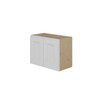 PEMBROKE Ready to Assemble 24 in. W x 18 in. H x 12 in. D Plywood Wall Cabinet in Painted White