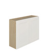 PEMBROKE Ready to Assemble 39 in. W x 30 in. H x 12 in. D Plywood Wall Cabinet in Painted White