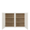 PEMBROKE Ready to Assemble 42 in. W x 30 in. H x 12 in. D Plywood Wall Cabinet in Painted White