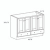 V4821BD - PRISM-ROCKINGHAM WHITE | Kunal Kitchens
