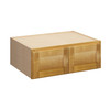 ABERDEEN Assembled 33 in. W x 12 in. H x 24 in. D Plywood Wall Cabinet in Caramel | Kunal Kitchens
