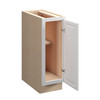 Brighton Assembled 12 in. W x 34.5 in. H x 24 in. D Plywood Base Cabinet Full Height Door(s) in Painted White | Kunal Kitchens