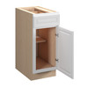Brighton Assembled 15 in. W x 34.5 in. H x 24 in. D Plywood Base Cabinet in Painted White | Kunal Kitchens