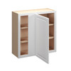 Brighton Assembled 30 in. W x 36 in. H x 12 in. D Plywood Blind Wall Corner Cabinet in Painted White | Kunal Kitchens
