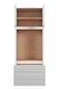 Brighton Assembled 33 in. W x 90 in. H x 24 in. D Plywood Oven Tall Cabinet in Painted White | Kunal Kitchens