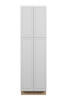 Brighton Assembled 24 in. W x 84 in. H x 24 in. D Plywood Tall Cabinet w/(1) Roll-out Tray in Painted White | Kunal Kitchens