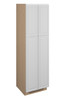 Brighton Assembled 24 in. W x 90 in. H x 24 in. D Plywood Tall Cabinet w/(1) Roll-out Tray in Painted White | Kunal Kitchens