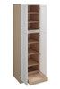 Brighton Assembled 24 in. W x 90 in. H x 24 in. D Plywood Tall Cabinet w/(1) Roll-out Tray in Painted White | Kunal Kitchens