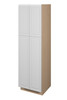 Brighton Assembled 24 in. W x 90 in. H x 24 in. D Plywood Tall Cabinet w/(2) Roll-out Trays in Painted White | Kunal Kitchens