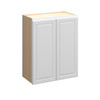 Brighton Assembled 24 in. W x 30 in. H x 12 in. D Plywood Wall Cabinet in Painted White | Kunal Kitchens