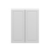 Brighton Assembled 24 in. W x 36 in. H x 12 in. D Plywood Wall Cabinet in Painted White | Kunal Kitchens