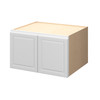 Brighton Assembled 30 in. W x 18 in. H x 12 in. D Plywood Wall Cabinet in Painted White | Kunal Kitchens