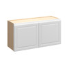 Brighton Assembled 36 in. W x 18 in. H x 12 in. D Plywood Wall Cabinet in Painted White | Kunal Kitchens