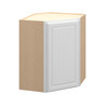 Brighton Assembled 24 in. W x 30 in. H x 12 in. D Plywood Diagonal Corner Wall Cabinet in Painted White | Kunal Kitchens