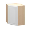 Brighton Assembled 24 in. W x 30 in. H x 12 in. D Plywood Diagonal Corner Wall Cabinet in Painted White | Kunal Kitchens