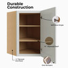 Brighton Assembled 24 in. W x 30 in. H x 12 in. D Plywood Diagonal Corner Wall Cabinet in Painted White